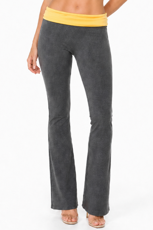 Cotton Spandex Contrast Band Yoga