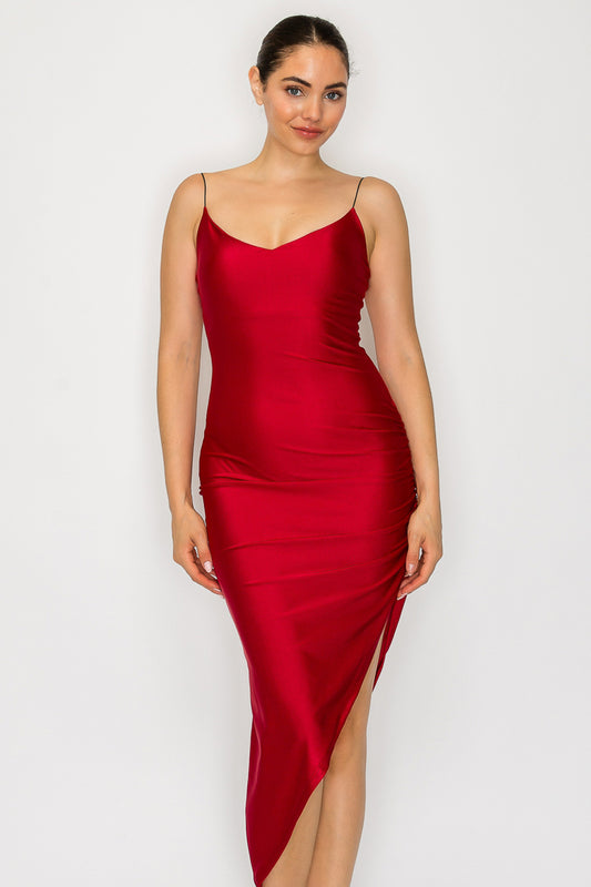 Satin Rat Tail Dress